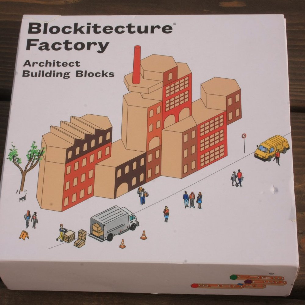 Factory Architect Building Blocks - Tan and Red